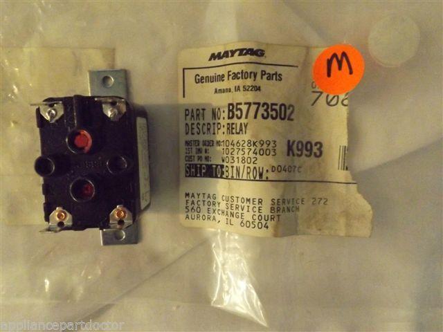 MAYTAG/AMANA MICROWAVE B5773502 Relay K NEW IN BOX MAYTAG/AMANA MICROWAVE B5773502 Relay K NEW IN BOX